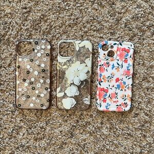 Floral Patterned Phone Cases for iPhone 14 - Set of 3